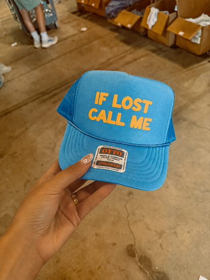 If Lost Call Me Trucker Hat