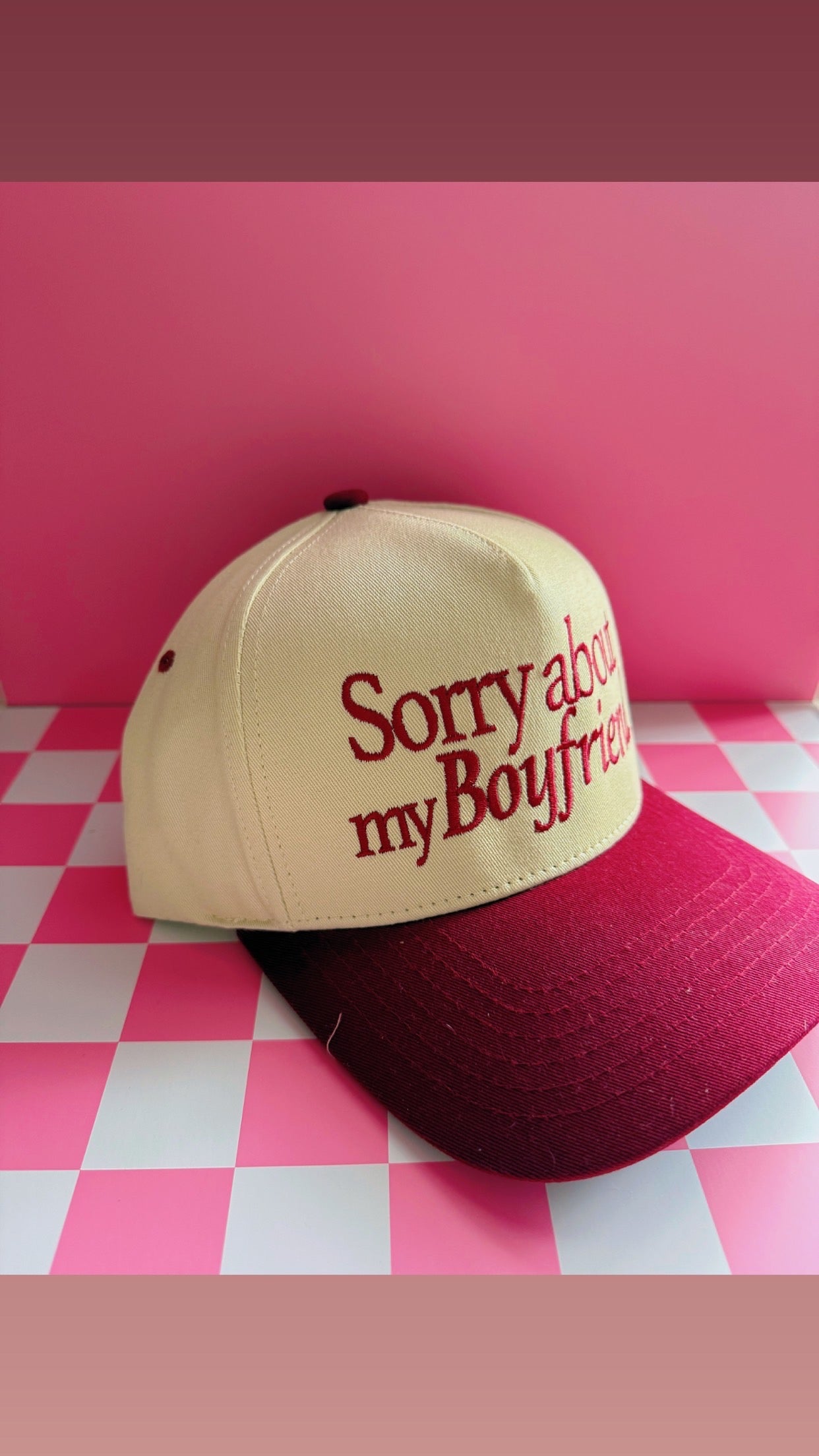 Sorry about my Boyfriend Trucker Hat