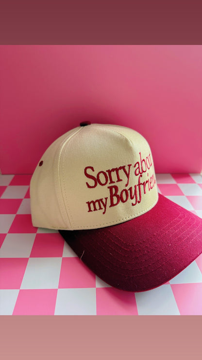 Sorry about my Boyfriend Trucker Hat