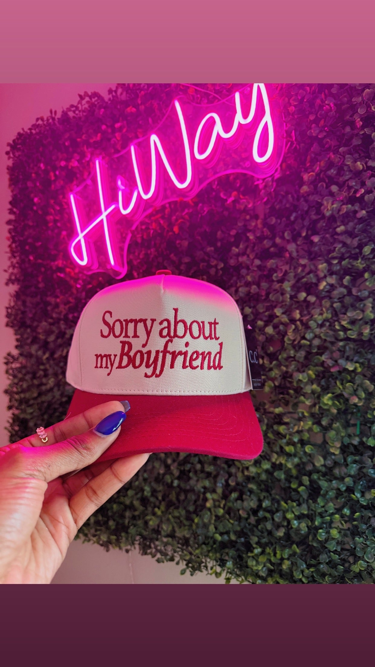 Sorry about my Boyfriend Trucker Hat
