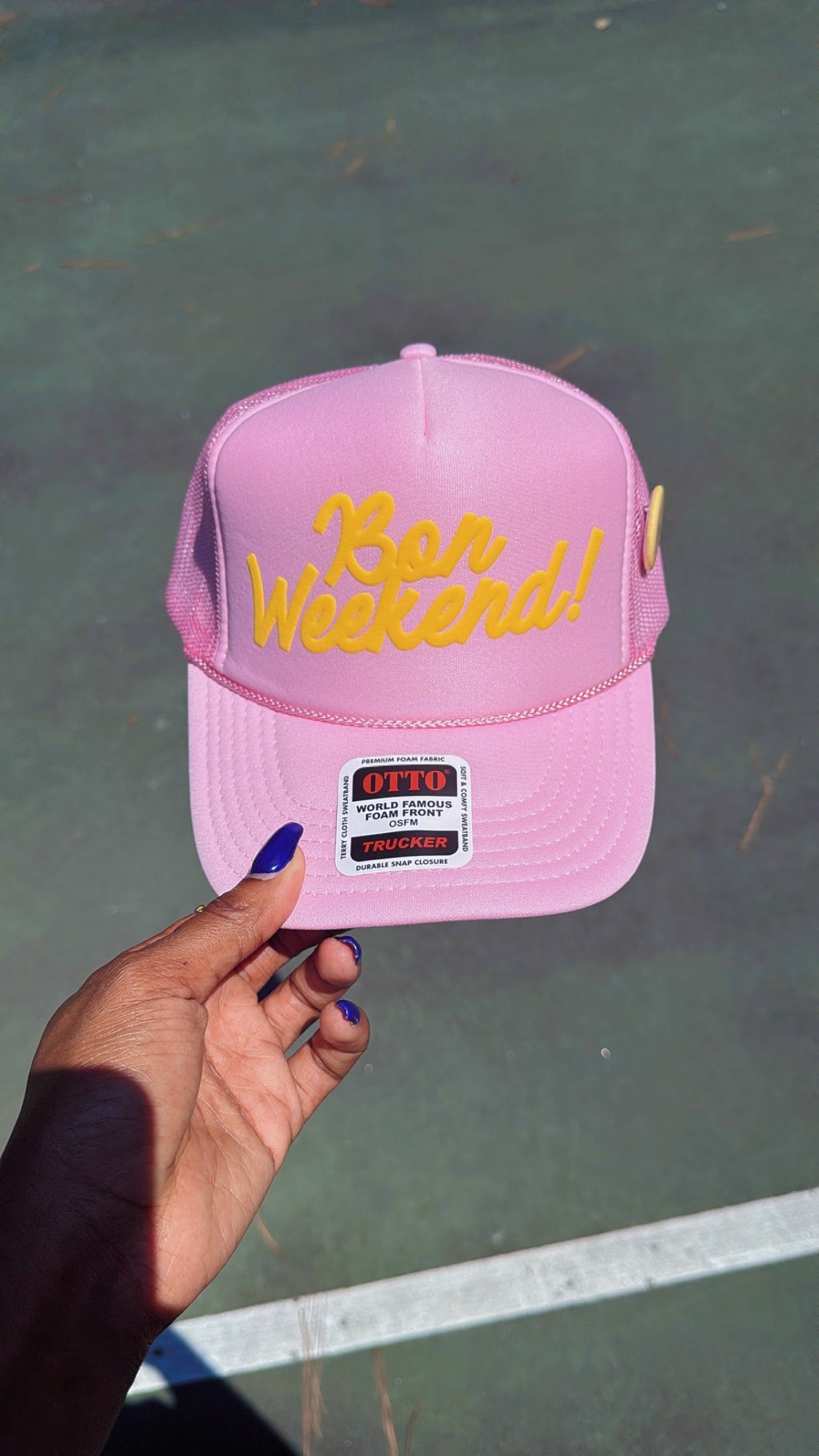 Bon Weekend! Trucker Hat