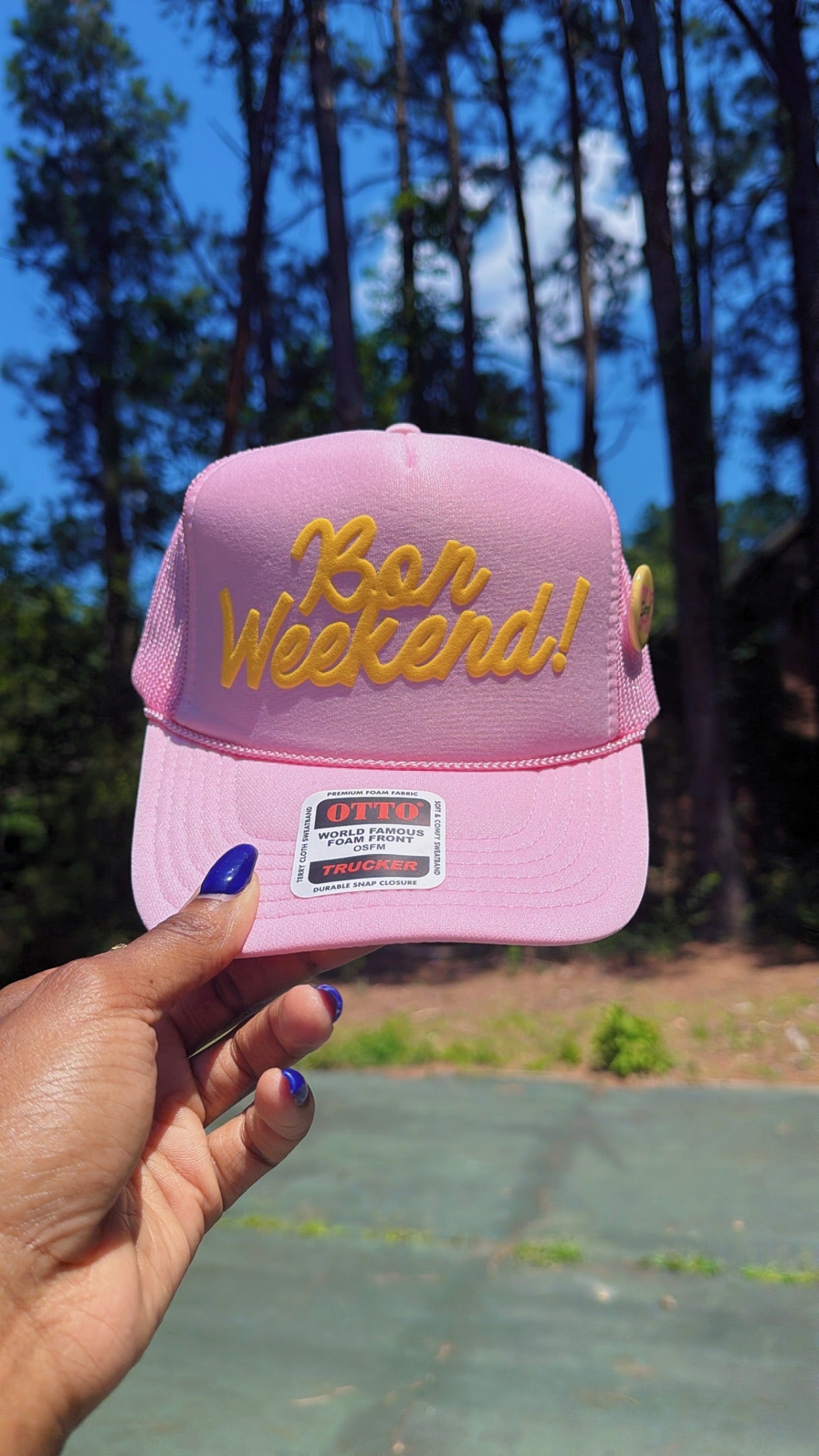 Bon Weekend! Trucker Hat