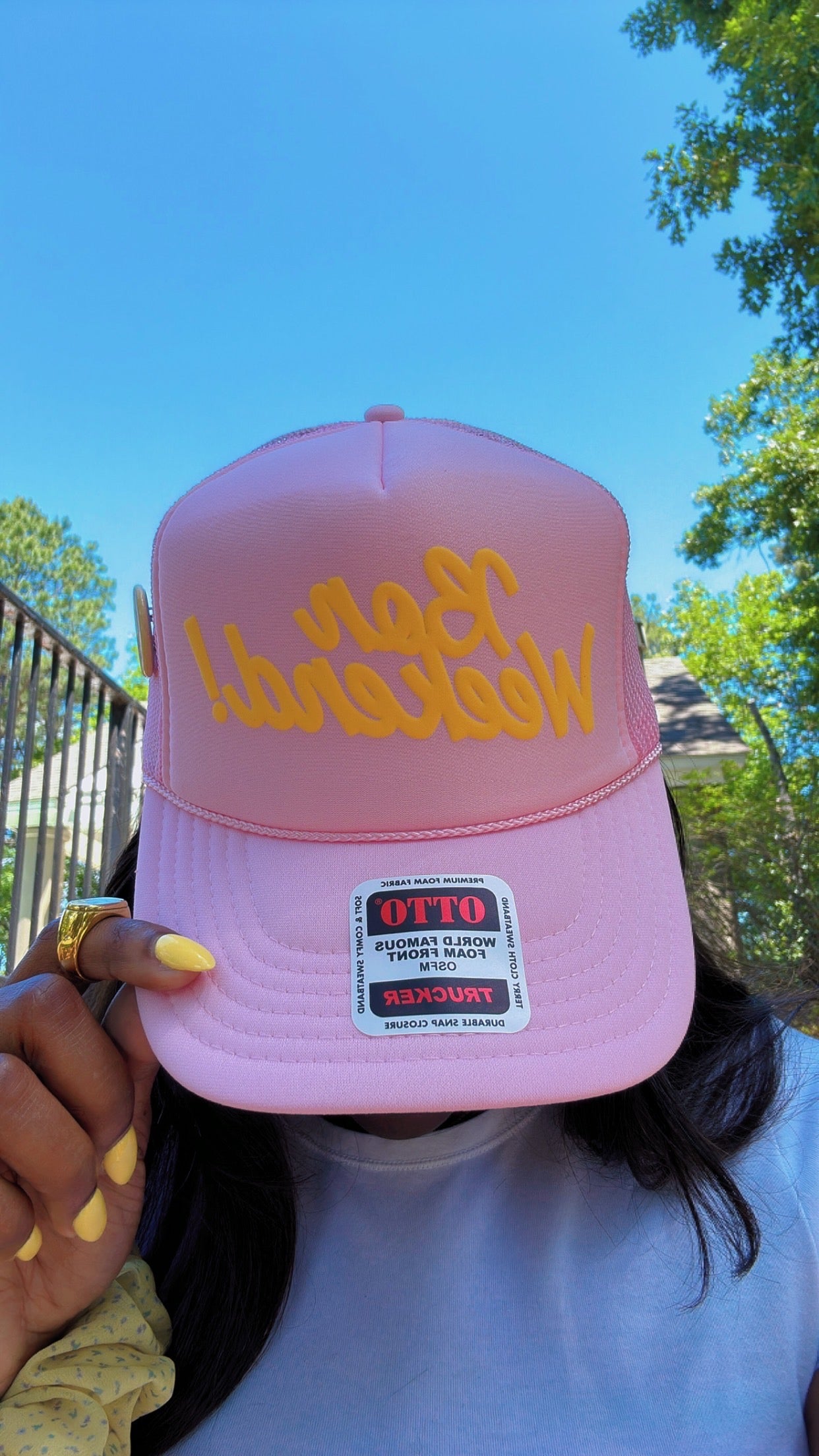 Bon Weekend! Trucker Hat