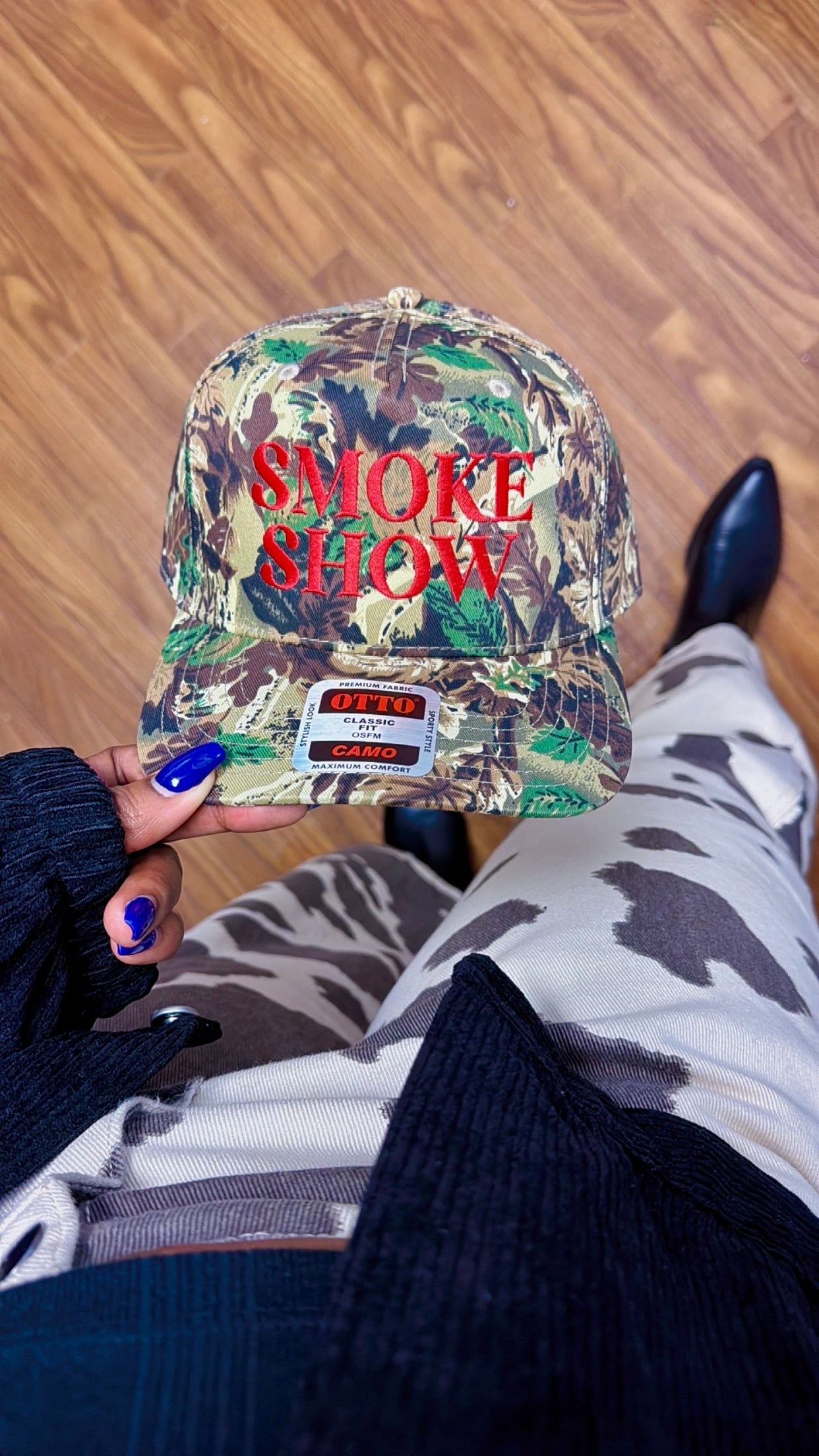 Smoke Show Camo Trucker Hat