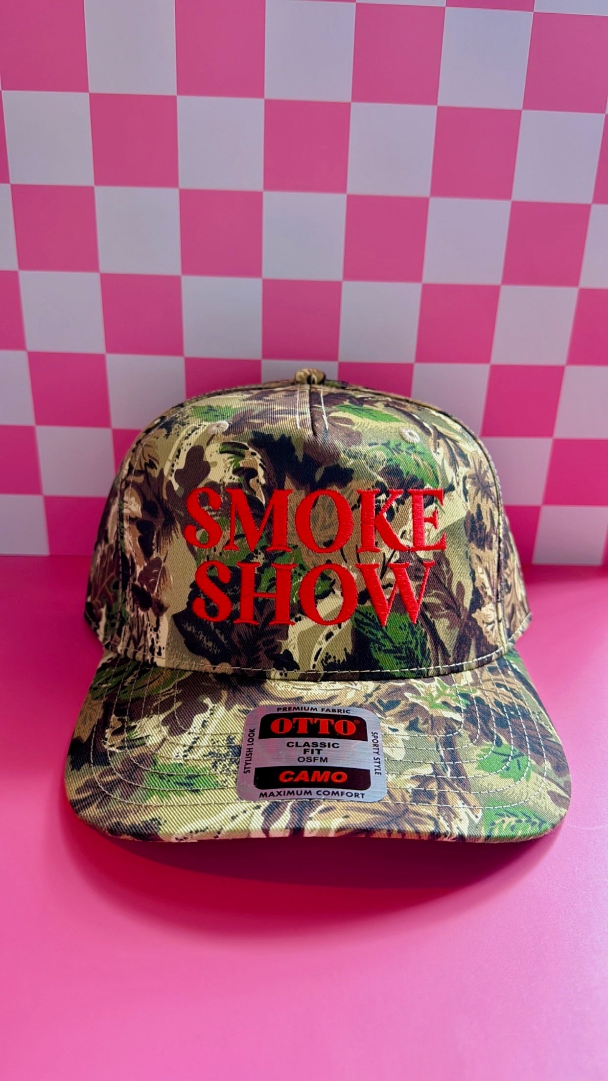 Smoke Show Camo Trucker Hat