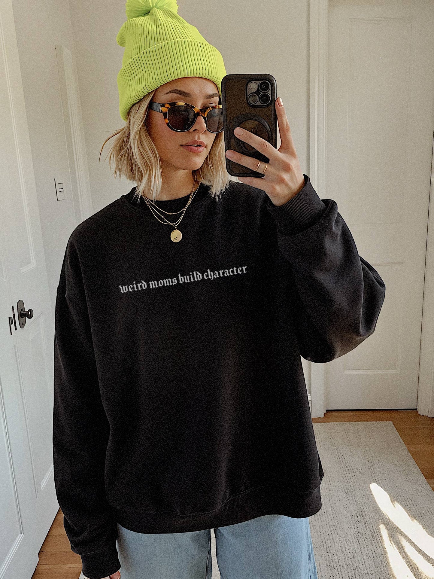 WEIRD MOMS CREWNECK PULLOVER